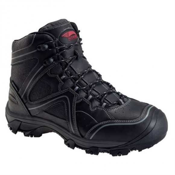 Canada Outlet Avenger Men's 6" Crosscut Steel Toe Waterproof Boots-Black
