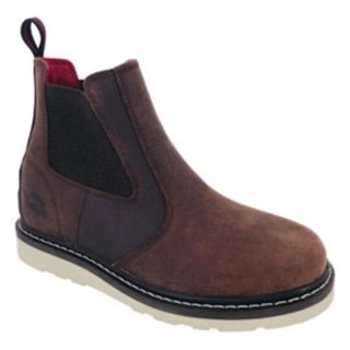 Canada Outlet Avenger Men's Wedge Chelsea Leather Waterproof Boots-Brown