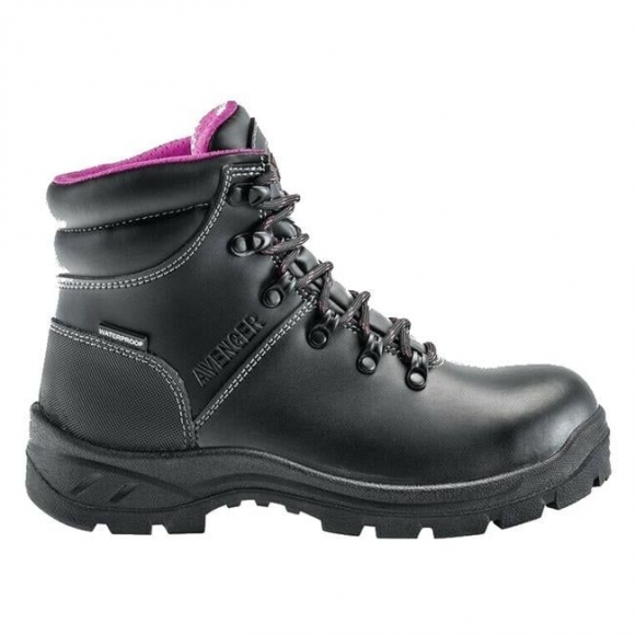 Canada Outlet Avenger Women's Builder MID Steel Toe Waterproof Boots-Black
