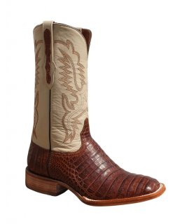 Quick Ship Black Jack Men's Burnished Barnwood Caiman Belly Boots - Multi
