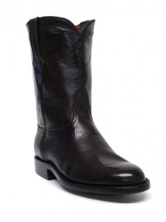 Quick Ship Black Jack Men's Black Cherry Roper Boots - Black Cherry