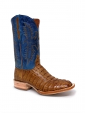 Quick Ship Black Jack Men's The Rip Cognac Caiman Tail Boots - Blue,Brown Quick Ship Black Jack Men's The Rip Cognac Caiman Tail Boots - Blue,Brown
