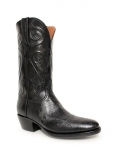 Quick Ship Black Jack Men's Black Smooth Ostrich Boots - N/A