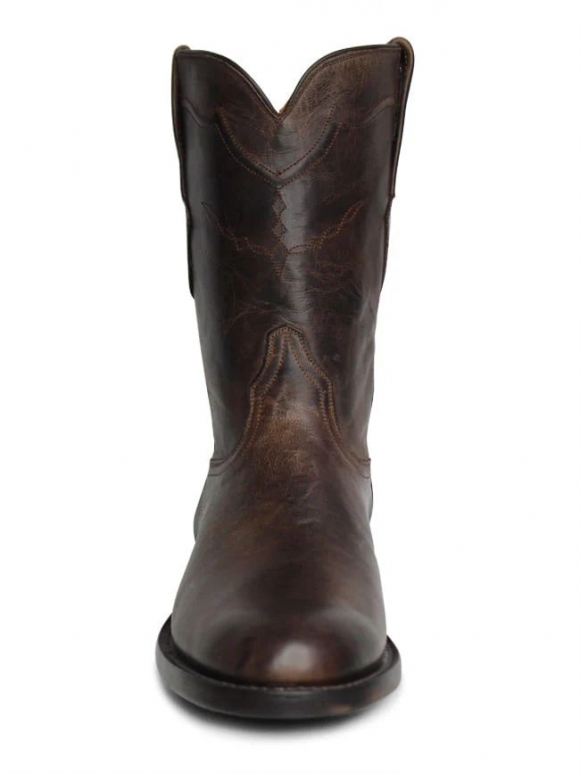 Quick Ship Black Jack Men's Chocolate Mad Dog Goat Roper Boots - Brown