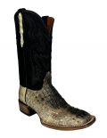 Quick Ship Black Jack Men's Black Top Natural Caiman Hornback Boots - Natural Quick Ship Black Jack Men's Black Top Natural Caiman Hornback Boots - Natural