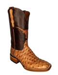 Quick Ship Black Jack Men's Vintage Cayenne Ostrich Boots - Multi