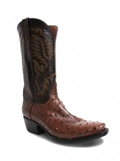 Quick Ship Black Jack Men's Kango Tobacco Full Quill Ostrich Boots - Brown