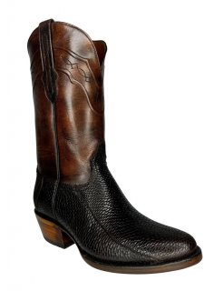 Quick Ship Black Jack Men's Chocolate Beaver Tail Boots - Chocolate