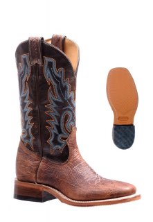 Boulet Women's Rider Sole Tan - Wide Square Toe |Canada Outlet