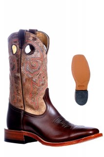 Boulet Men's Rider Sole Tan - Wide Square Toe |Canada Outlet