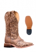 Boulet Women's Rider Sole Tan - Wide Square Toe |Canada Outlet
