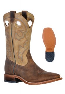 Boulet Men's Rider Sole Tan - Wide Square Toe |Canada Outlet