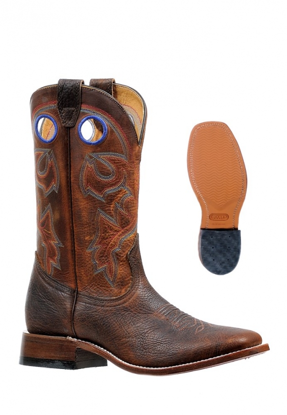 Boulet Men's Rider Sole Tan - Wide Square Toe |Canada Outlet