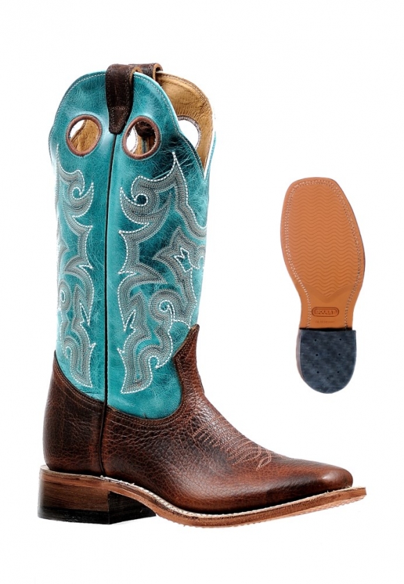 Boulet Women's Rider Sole Tan - Wide Square Toe |Canada Outlet