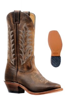 Boulet Women's Rider Sole Tan - Vintage Square Toe |Canada Outlet