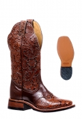 Boulet Women's Rider Sole Tan - Wide Square Toe |Canada Outlet