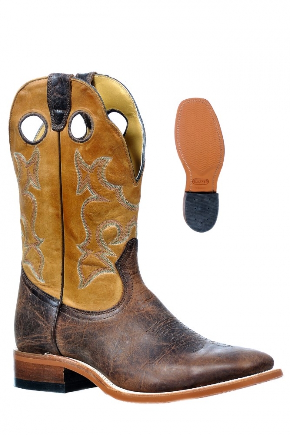Boulet Men's Rider Sole Tan - Wide Square Toe |Canada Outlet