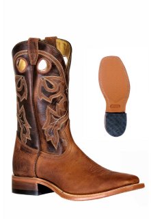 Boulet Men's Rider Sole Tan - Wide Square Toe |Canada Outlet