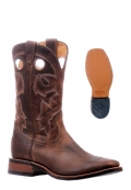 Boulet Men's Rider Sole Tan - Wide Square Toe |Canada Outlet