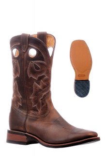 Boulet Men's Rider Sole Tan - Wide Square Toe |Canada Outlet