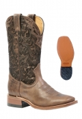 Boulet Women's Rider Sole Tan - Wide Square Toe |Canada Outlet