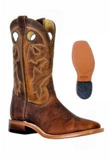 Boulet Men's Rider Sole Tan - Wide Square Toe |Canada Outlet