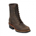 CHIPPEWA CLASSIC 8" LOGGER BOOTS - ROUND TOE-CHOCOLATESelect Color: Chocolate