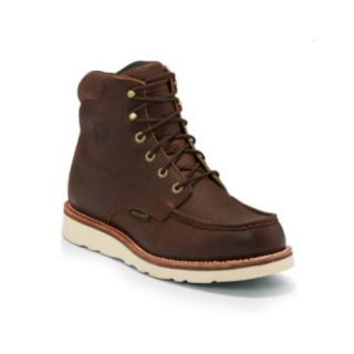 CHIPPEWA EDGE WALKER WATERPROOF WORK BOOTS - SOFT TOE-BROWN