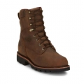 CHIPPEWA WATERPROOF WORK BOOTS - SOFT TOE-BROWN