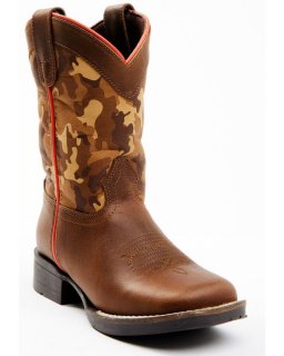 New Arrivals Cody James Boys' Camo Western Boot - Square Toe | Multi