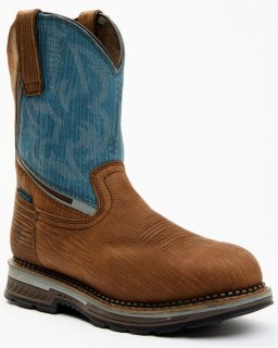 New Arrivals Cody James Men's Disruptor Waterproof Work Boots - Composite Toe | Blue