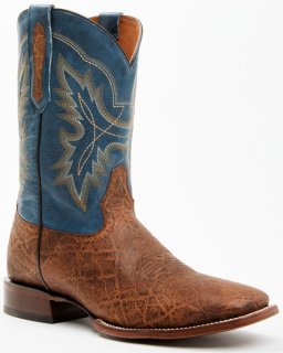 New Arrivals Cody James Men's Elephant Print Western Boots - Broad Square Toe | Brown
