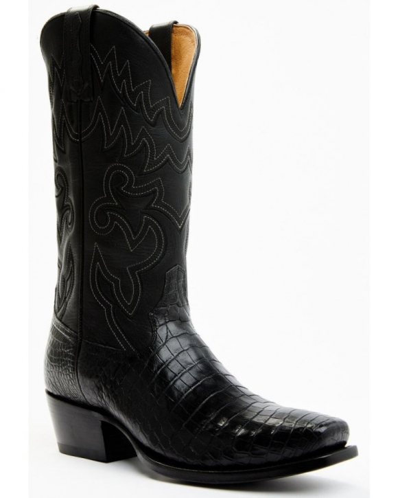 New Arrivals Cody James Men's Exotic Alligator Western Boots - Square Toe | Black