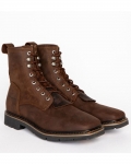 New Arrivals Cody James Men's Mustang Lace-Up Kiltie Work Boots - Soft Toe | Brown