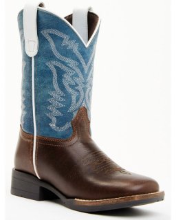 New Arrivals Cody James Boys' Walker Western Boots - Broad Square Toe | Brown
