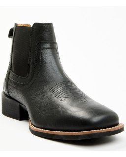 New Arrivals Cody James Men's Ace Chelsea Boots - Broad Square Toe | Black