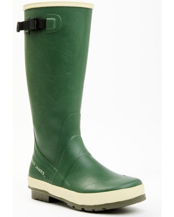 New Arrivals Cody James Men's 17" Rubber Waterproof Work Boots - Round Toe | Green