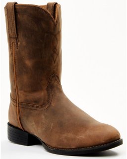 New Arrivals Cody James Cush Core Men's Highland Roper Western Boots - Round Toe | Tan
