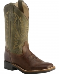 New Arrivals Cody James Boys' Stitched Western Boots - Square Toe | Chocolate