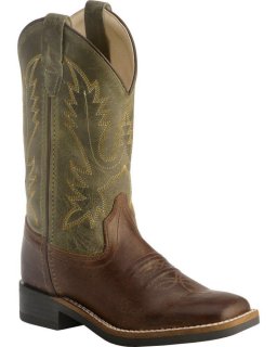 New Arrivals Cody James Boys' Stitched Western Boots - Square Toe | Chocolate