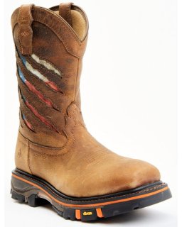 New Arrivals Cody James Men's 11" Decimator Western Work Boots - Nano Composite Toe | Brown