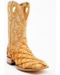New Arrivals Cody James Men's Exotic Pirarucu Western Boots - Broad Square Toe | Yellow