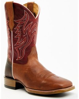 New Arrivals Cody James Men's Hoverfly Western Performance Boots - Broad Square Toe | Red/brown