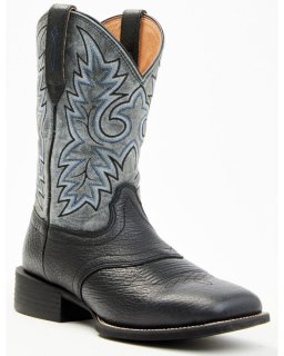New Arrivals Cody James Men's Badge Xero Gravity Western Boots - Broad Square Toe | Black