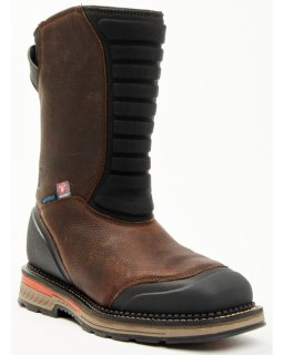 New Arrivals Cody James Men's Pull-On Insulated Work Boots - Composite Toe | Brown