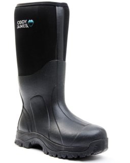 New Arrivals Cody James Men's Glacier Guard Insulated Rubber Boots - Composite Toe | Black