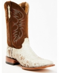 New Arrivals Cody James Men's Bone Python Exotic Western Boot - Broad Square Toe | Brown