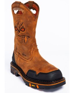 New Arrivals Cody James Men's 11" Decimator Western Work Boots - Nano Composite Toe | Brown