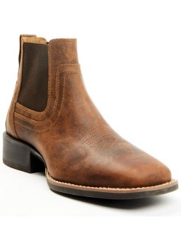 New Arrivals Cody James Men's Ace Chelsea Boots - Broad Square Toe | Brown