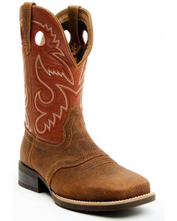 New Arrivals Cody James Cush Core Men's Honcho Performance Western Boots - Broad Square Toe | Orange